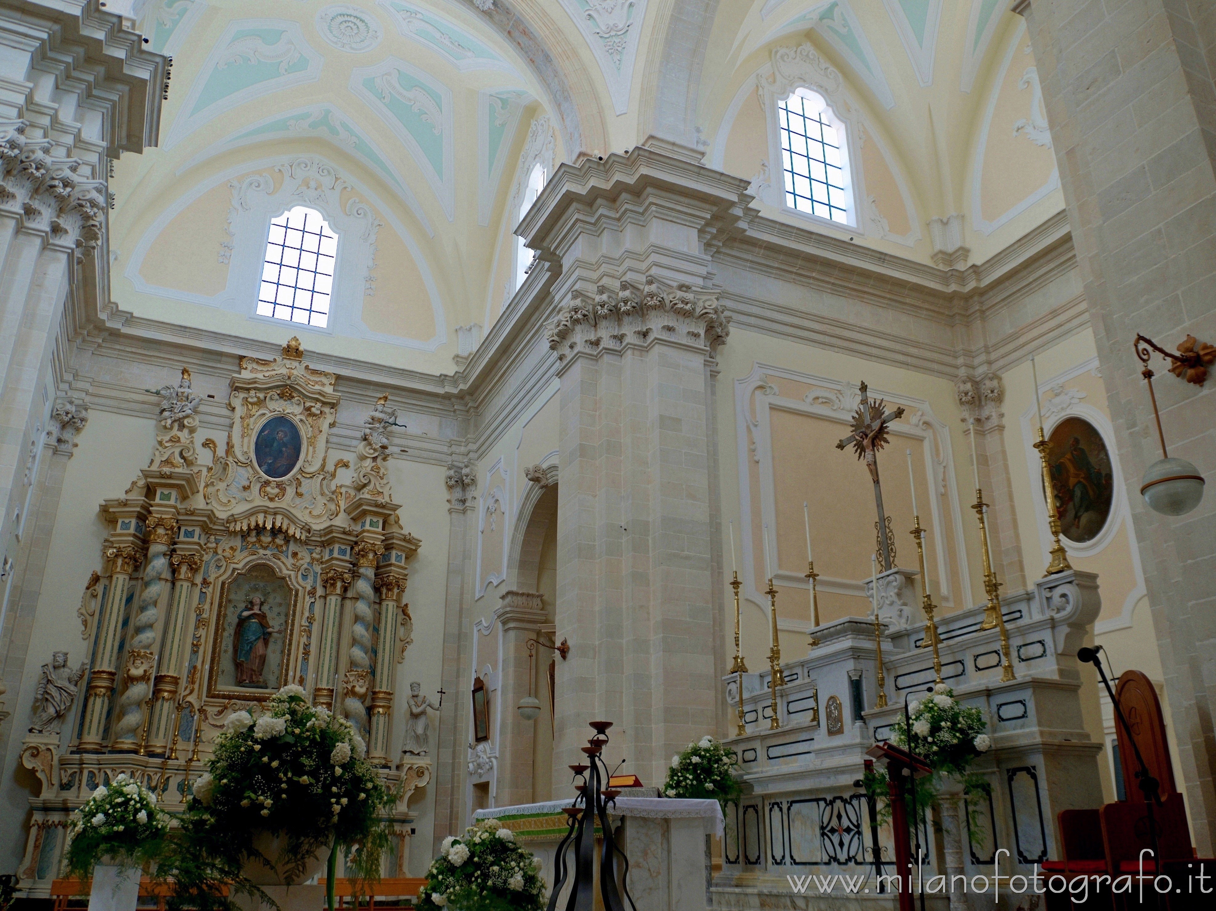 Uggiano La Chiesa (Lecce, Italy) - Transept and the presbytery of the Church of Santa Maria Maddalena